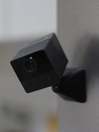 The compact and wireless EZVIZ BC2 Smart Home Battery Camera. Its small size and battery power allow for flexible placement anywhere in your home without needing to be near a power outlet.