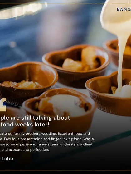 "People are still talking about the food weeks later!" We believe in creating experiences that last long after the event is over, and Jane's feedback is a wonderful reminder of why we do what we do.