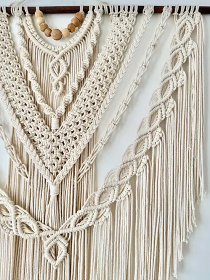 Another angle showing the different layers and patterns that make this piece so special.