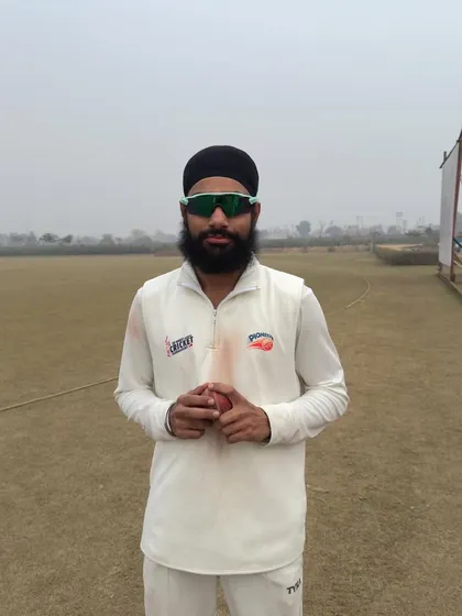 Leading by example. The captain of Neo Sports Cricket Club proudly displays the match ball after his five wicket haul led the team to a decisive victory. We train leaders on and off the field.