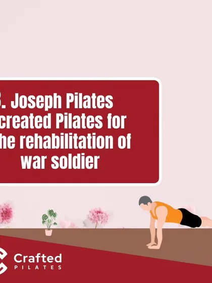 A fun fact about the origins of Pilates. Joseph Pilates originally developed his method, "Contrology," to rehabilitate soldiers, which speaks to its deep roots in restorative exercise.