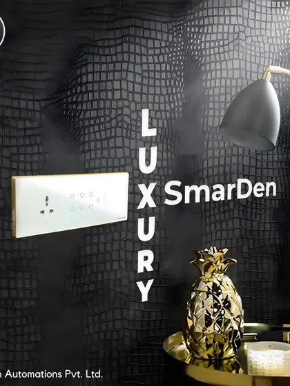 Luxury is SmarDen. My touch switches, like this elegant white and gold model, bring a touch of luxury to your home without the hefty price tag.