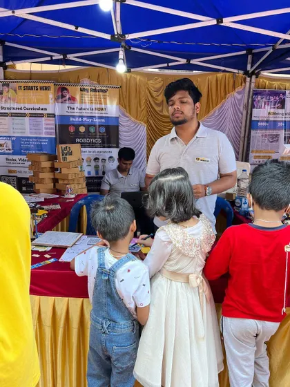 Absolutely splendid! These pictures capture the fun and discovery at one of our event stalls. Kids of all ages get to stop by, tinker with our kits, and get a taste of what it's like to be a maker.