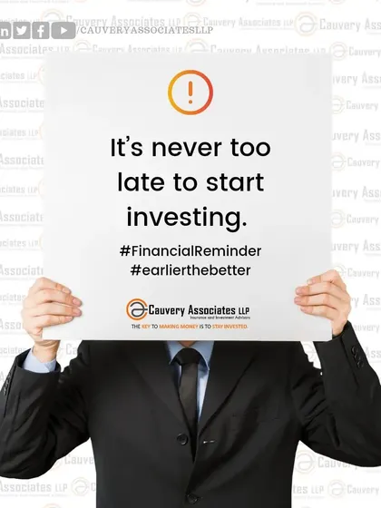 It is never too late to start investing. Even if you feel you are behind, beginning today allows time to work its magic for your financial growth. Investing is a marathon, not a sprint.