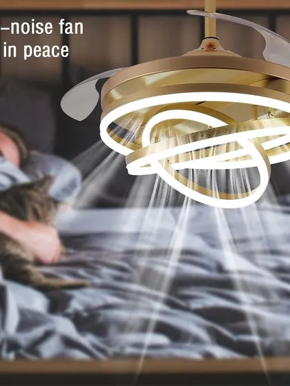 This fandelier is designed for quiet operation, making it perfect for a bedroom. You can rest peacefully with a gentle breeze and soft light.