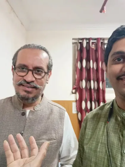 A memorable meeting with the renowned Rudraveena maestro, Ustad Bahauddin Dagar Ji.
