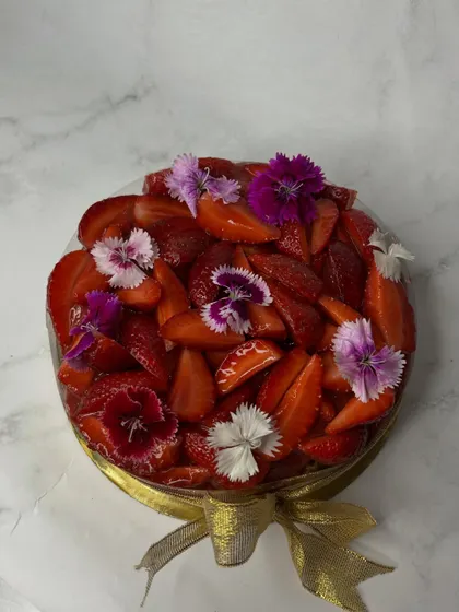 My popular Basque cheesecake gets a seasonal makeover with fresh strawberries and a house-made strawberry compote. It's available in both regular and sugar-free versions.
