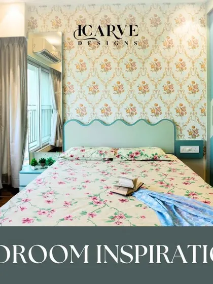 An inspirational shot of a bedroom designed to be a peaceful sanctuary.