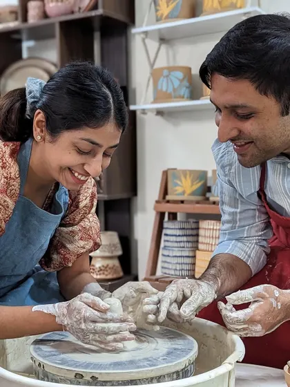 Pottery is an experience best shared. We love hosting couples and friends for a 'clayful date', where you can connect, laugh, and create something beautiful together.