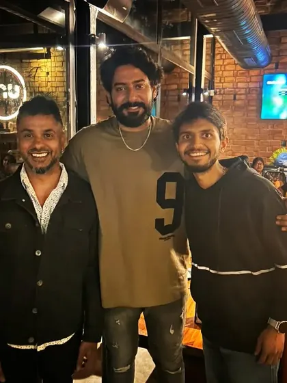 It was a pleasure to have actor Prajwal Devaraj attend one of my events. I've had the opportunity to play for many notable guests and celebrities at private functions.