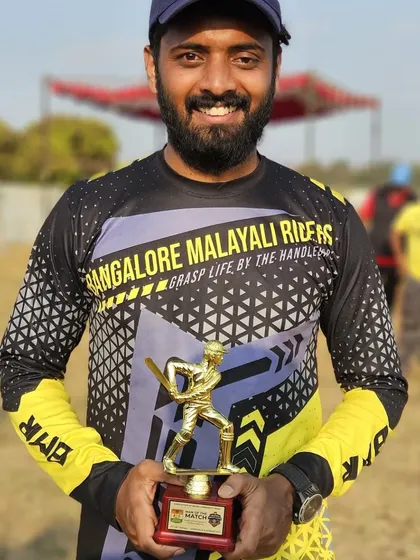 Celebrating a 'Man of the Match' performance from one of our own. Individual brilliance contributes to the team's success.
