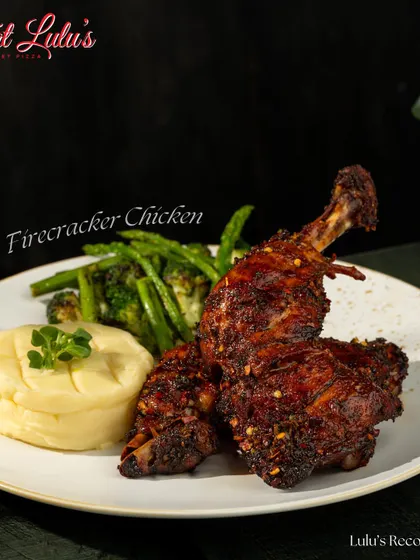 Spicy enough to melt snow and crispy enough to melt hearts. Our Firecracker Chicken, served with mashed potatoes and asparagus, is the ultimate winter love story.