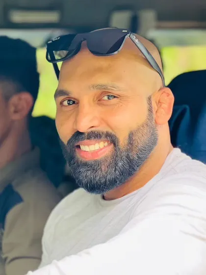 A smile from the heart. Outside of the gym and the ring, I am a family man. But the discipline and focus from martial arts are part of everything I do.