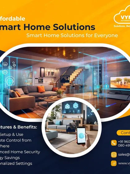 My smart home solutions are designed to be accessible and easy to use. Key benefits include simple setup, remote control from anywhere, enhanced home security, and energy savings through personalized settings.