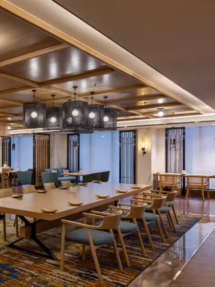 Additional views of the Radisson Resort, Khopoli, showcasing various interior and exterior details, from lobby seating areas and restaurant layouts to guest room configurations and architectural elements.