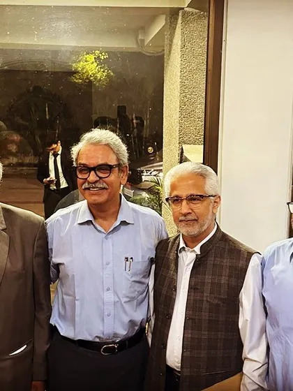 A picture with my fellow panelists after the event. Engaging in deep discussions on topics like the presumption of innocence and fair trial with such legal luminaries is both a privilege and a pleasure.