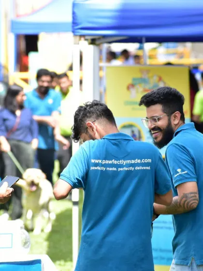 All smiles and good vibes with the team at our Pawfectly Pet Brunch.