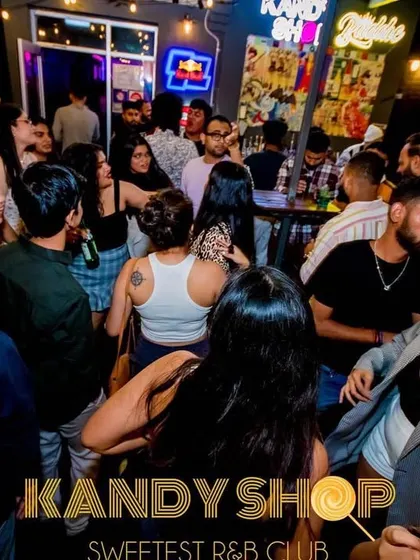 Even the bar area is packed during our desi nights. It's a testament to the community and atmosphere we build at every event.