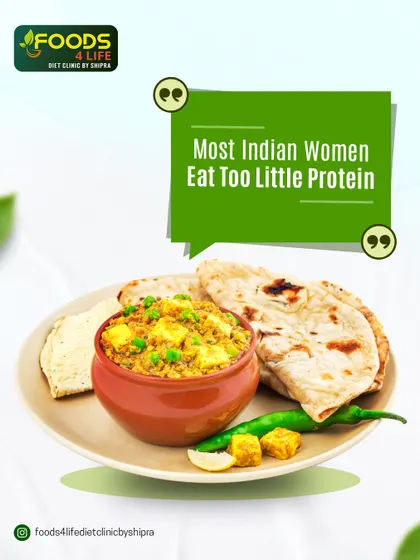 Most Indian women eat too little protein. This post emphasizes the importance of adding sources like paneer, curd, and dal to your daily diet.