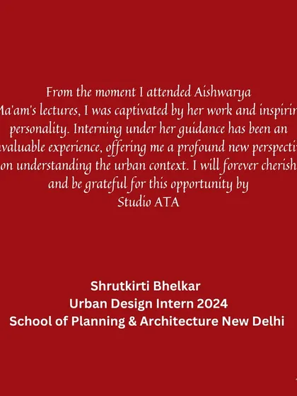 Another wonderful testimonial from a summer intern. My goal is to offer a profound new perspective on understanding the urban context, and I am grateful to provide these invaluable opportunities through my studio.