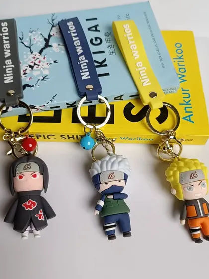 A must-have for anime fans, these 3D Naruto keychains feature characters like Itachi, Kakashi, and Naruto himself. They are a great small gift or hamper filler.