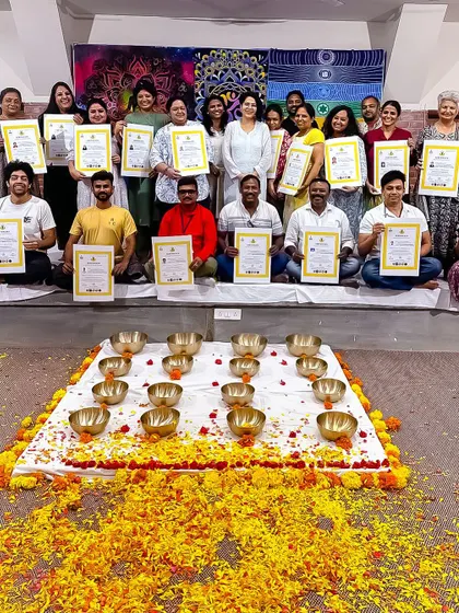 A photo with my fellow practitioners after completing our training. It was an honor to learn and grow alongside these beautiful souls on our shared healing journey.