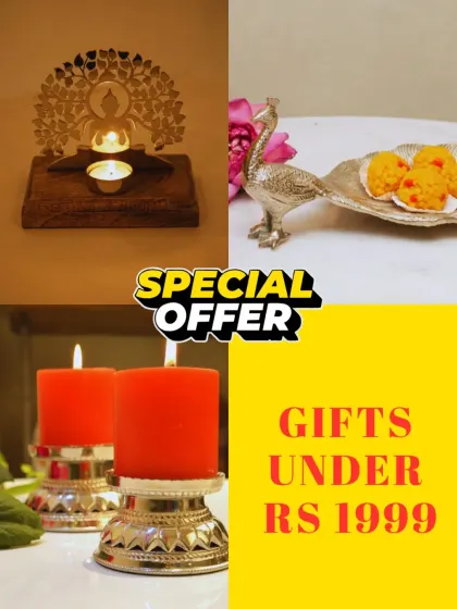 Celebrate Diwali in style without breaking the bank. This image showcases some of my stunning gift options available for under Rs 1999.