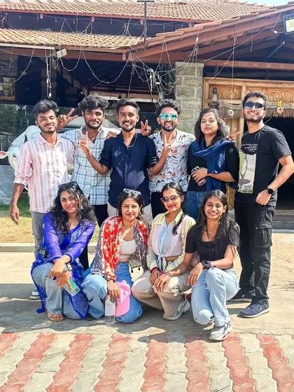 The whole crew together for a group photo during our Mysore tour. So many new friends made on this trip.
