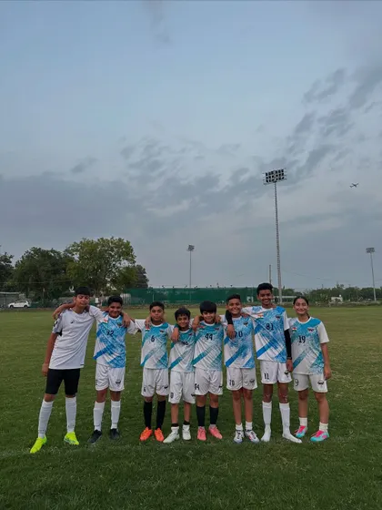 Happy faces at training. A group of our players from different age groups, united by their love for the game.