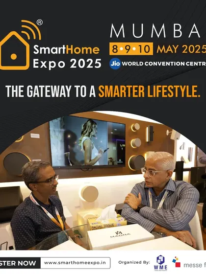 The gateway to a smarter lifestyle. This promotional image positions the expo as the premier entry point into the world of connected living.