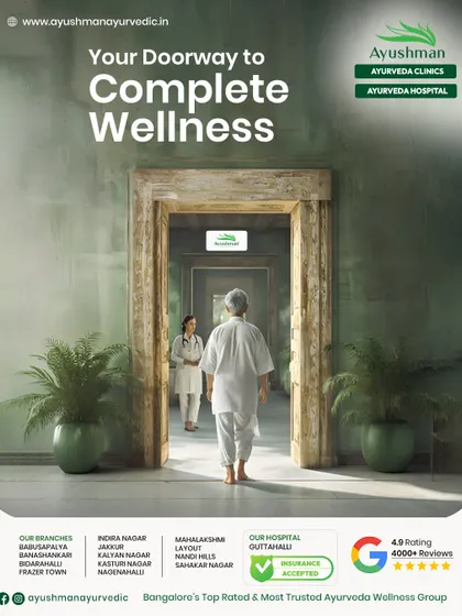 We see our clinics and hospital as your doorway to complete wellness. This visual invites you to step into a world of holistic healing, where traditional wisdom meets modern, trustworthy care across our 13 locations in Bangalore.