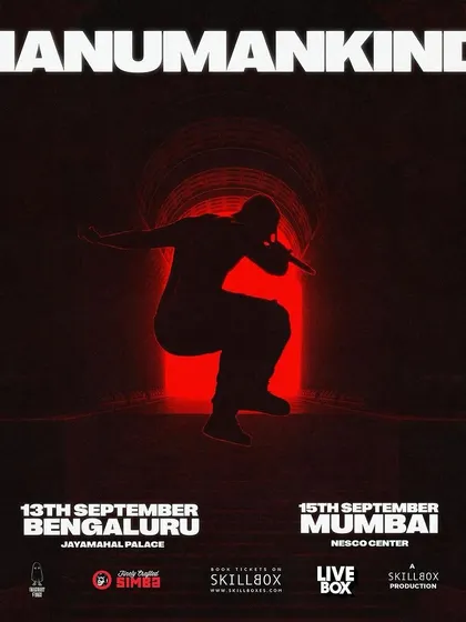 The official announcement for Hanumankind's sensational performance at Jayamahal Palace, a production we managed.
