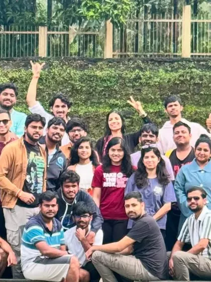 That feeling of reaching the destination with your new trek buddies. This is what it is all about, making friends and sharing accomplishments.