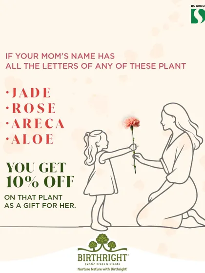 This Mother's Day, we ran a special promotion where your mom's name could get you a discount on a beautiful green gift for her. A fun way to celebrate moms everywhere.