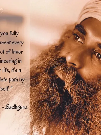 For those of us initiated into Inner Engineering, we know it is a complete path by itself. This 21-day support is designed to help you fully implement every aspect of the practice in your life, ensuring the tools of transformation that Sadhguru offered you become a living reality.