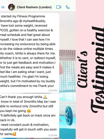 This client from London reversed her PCOS and got on a healthy exercise and meal schedule. She loves that she can see her endurance increasing.
