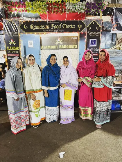 A group of ladies from the Bohra community bringing their smiles to our Ramzan Food Fiesta.