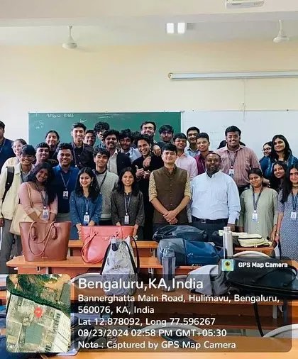 A full-circle moment, returning to my alma mater, Christ University, to deliver a guest lecture. It was a privilege to share my journey and insights on business, Vastu, and Vedic sciences with the next generation of leaders.