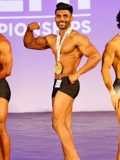 Got a silver medal at Musclemania, a testament to the hard work and preparation.