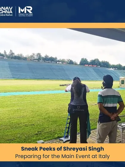 Our alumna and trap shooter Shreyasi Singh trains in Lonato, Italy, ahead of the Paris Olympics. We provide our elite athletes with the best international preparation.