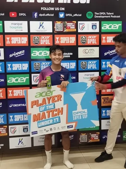 Another win, another Player of the Match award for our U17 team at the DPDL Super Cup. We are proud of our players' consistent excellence.