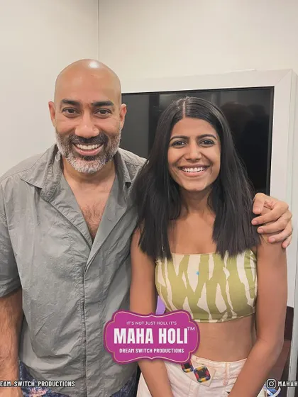A memorable moment sharing the stage with the incredible artist Nucleya at a Maha Holi event. It was one of the most fun experiences of my career.