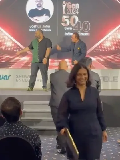 A candid moment from the iGen 2024 awards ceremony. These events provide a wonderful opportunity to connect with peers and celebrate the power of design.