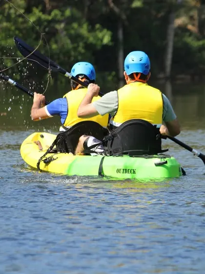 Our kayaks are stable and easy to maneuver, making them suitable for both beginners and experienced paddlers looking to explore the serene waterways.
