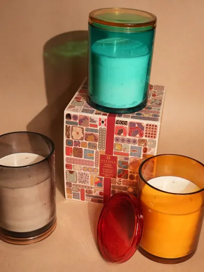 A curated selection from our extensive product portfolio, showcasing the diverse range of fragrances, colors, and designs we offer. Each image highlights the beauty and versatility of our candles, diffusers, and gift sets.