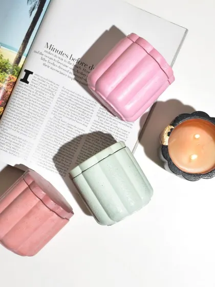 Our Daisy Jars are a must-have this festive season. Here they are, styled on a magazine for a modern, flat-lay look.