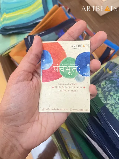 Every detail matters. Each gift from the 'Panchabhuta' collection came with this small card, explaining the story and the meaning behind the five elements. It’s a small touch that deepens the connection to the gift.
