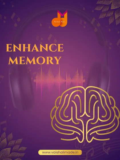 Music is known to enhance memory. The rhythm and structure of music help with learning and retaining information, keeping your brain sharp.