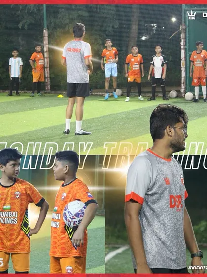 Our coaches leading the Monday training session for the U13s, ensuring a high standard from the start of the week.