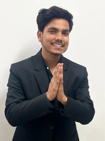 A gesture of 'namaste' and gratitude. I am thankful for every opportunity to perform, teach, and share my art.